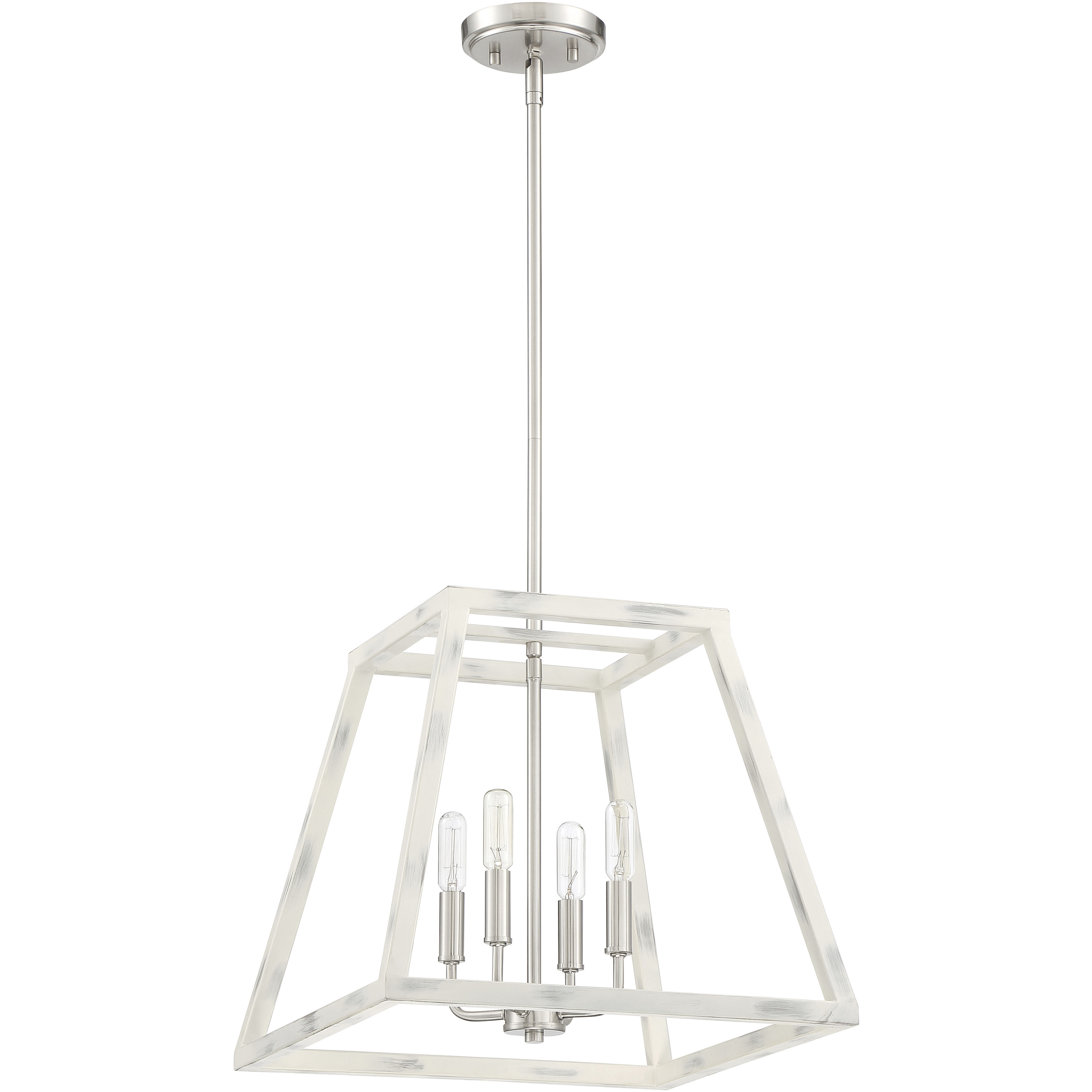 Rhode 4 Light 16 inch Coastal Weathered White Pendant Ceiling Light