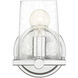 Matteson 1 Light 6 inch Chrome Wall Sconce Wall Light