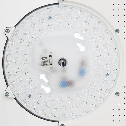 EnviroLite LED 10 inch Matte Black Flush Mount Ceiling Light