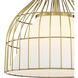 Evensong LED 15.75 inch Brushed Gold Pendant Ceiling Light