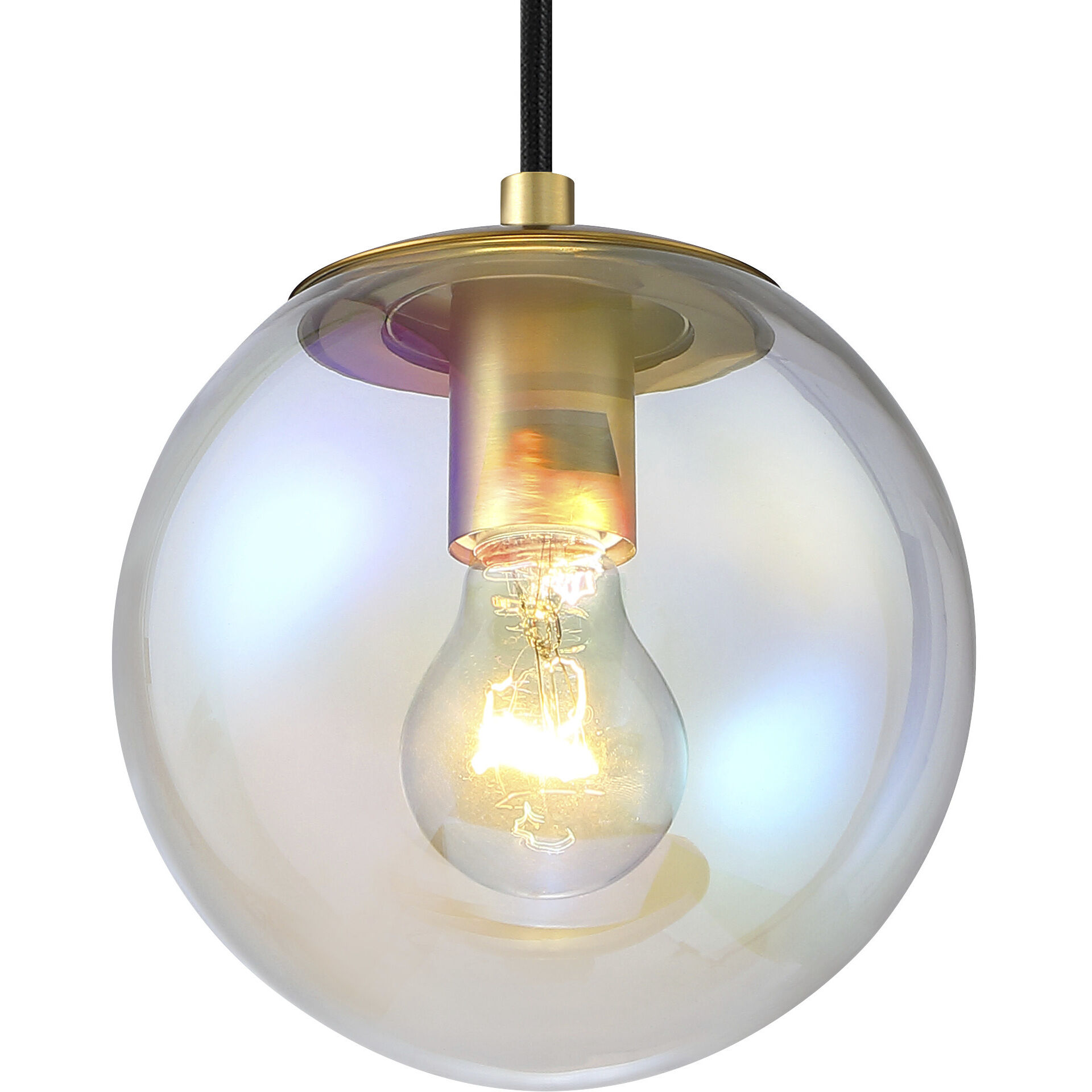 Neva LED 7 inch Brushed Gold Pendant Ceiling Light