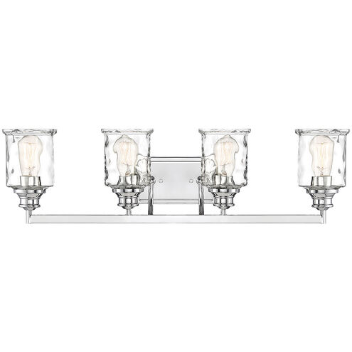 Drake 4 Light 32 inch Polished Nickel Bath Bar Wall Light