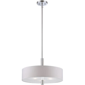 Cordova 3 Light 18 inch Chrome Pendant Ceiling Light
