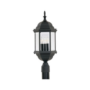 Devonshire 3 Light 24 inch Black Outdoor Post Lantern