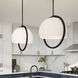 Eterna 1 Light 16 inch Matte Black Pendant Ceiling Light