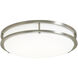 EnviroLite LED 10.3 inch Brushed Nickel Flush Mount Ceiling Light