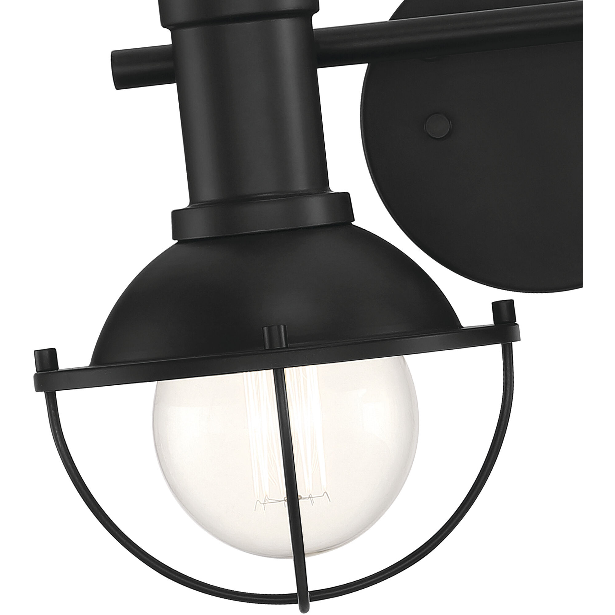 Dalton 2 Light 15 inch Matte Black Vanity Light Wall Light