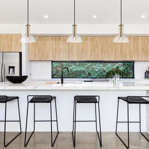 Nova 1 Light 14 inch Matte Black Pendant Ceiling Light