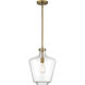 Day Dream 1 Light 12 inch Old Satin Brass Pendant Ceiling Light
