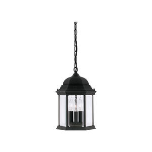 Devonshire 3 Light 10 inch Black Outdoor Hanging Lantern