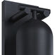 Ever Spring LED 22 inch Black Outdoor Wall Sconce