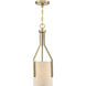 Elara 1 Light 8 inch Brushed Gold Mini Pendant Ceiling Light