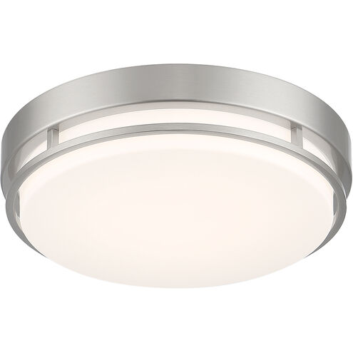EnviroLite LED 14 inch Brushed Nickel Flush Mount Ceiling Light