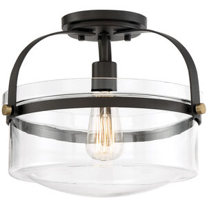 Jaxon 1 Light 13.25 inch Semi-Flush Mount