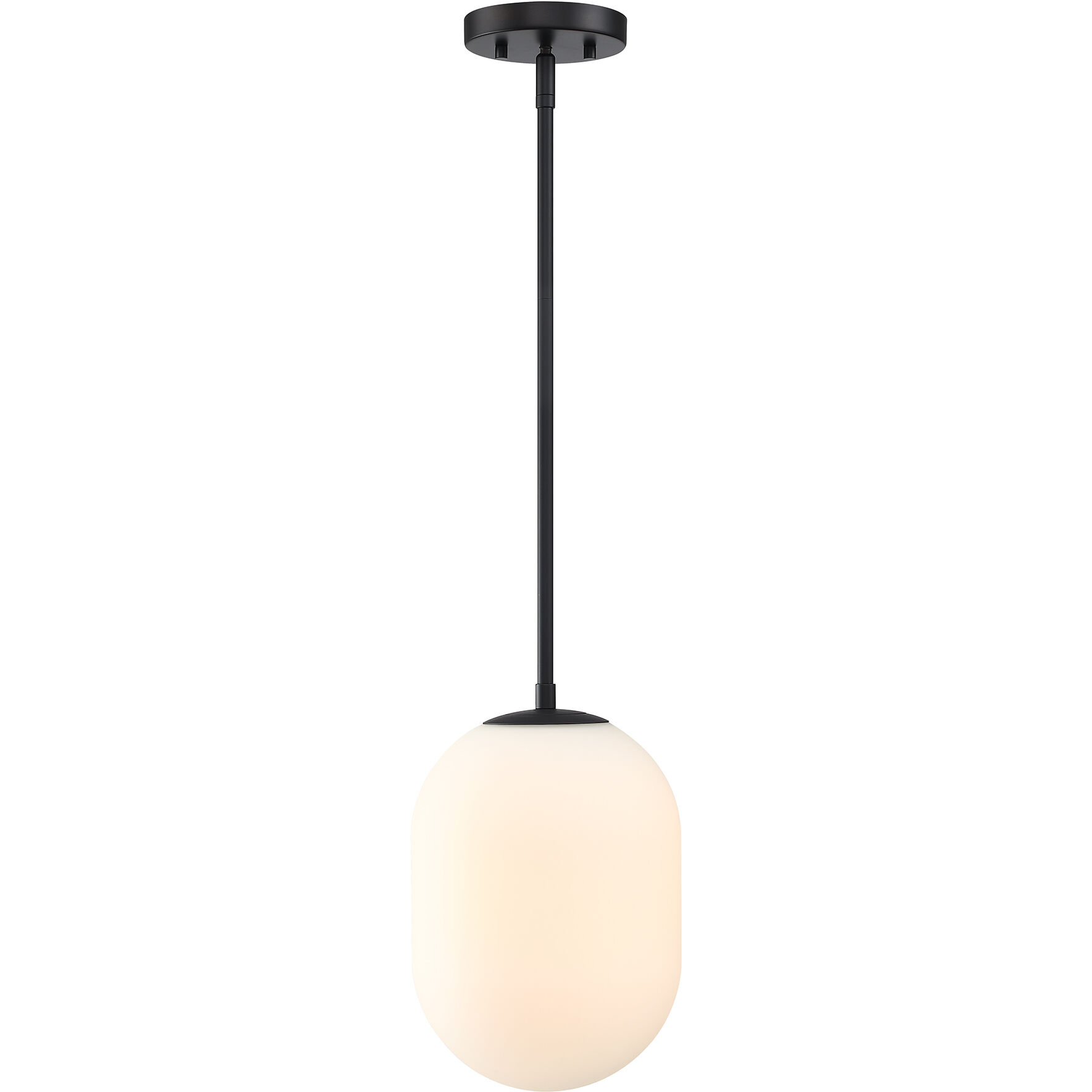 Noor 1 Light 8.5 inch Matte Black Pendant Ceiling Light