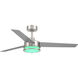 Cassini 52 inch Brushed Nickel with Reversible Silver/Pearl Gray Blades DC Smart Fan