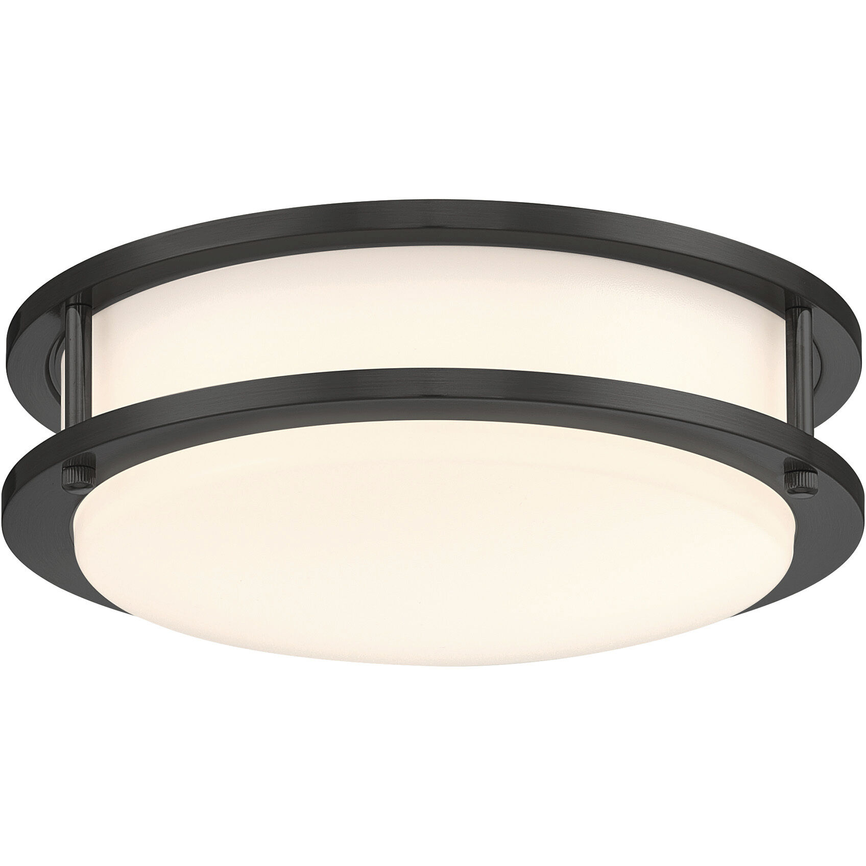 DC Series 1 Light 10.31 inch Matte Black Flush Mount Ceiling Light