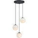Circo LED 17.75 inch Matte Black Chandelier Ceiling Light