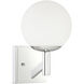 Kelvin 1 Light 6.5 inch Chrome Wall Sconce Wall Light