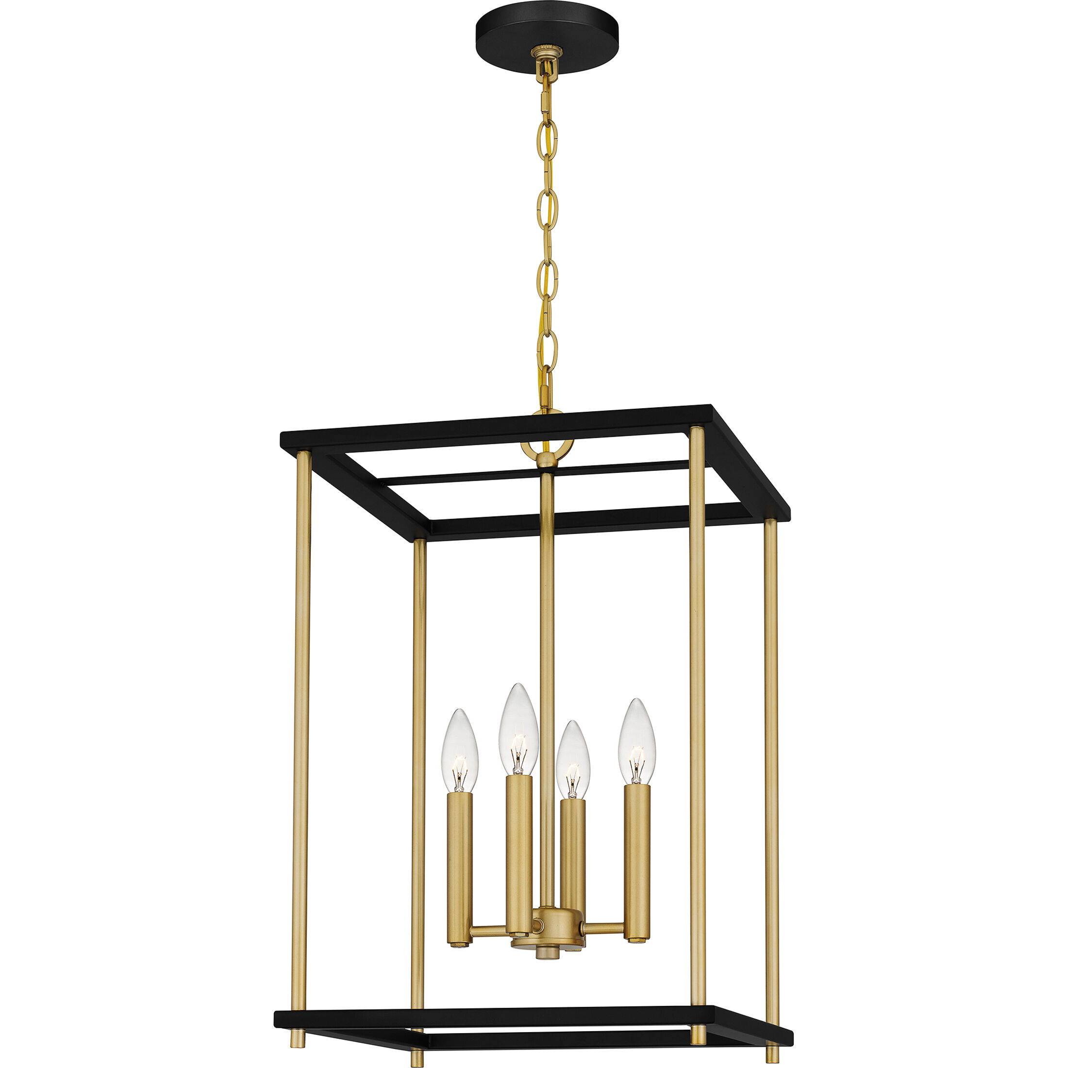 Kynwyd 4 Light 14 inch Matte Black Pendant Ceiling Light