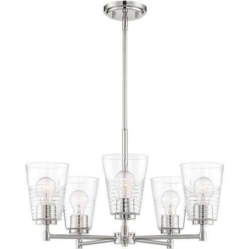Ingo 5 Light 24 inch Polished Nickel Chandelier Ceiling Light