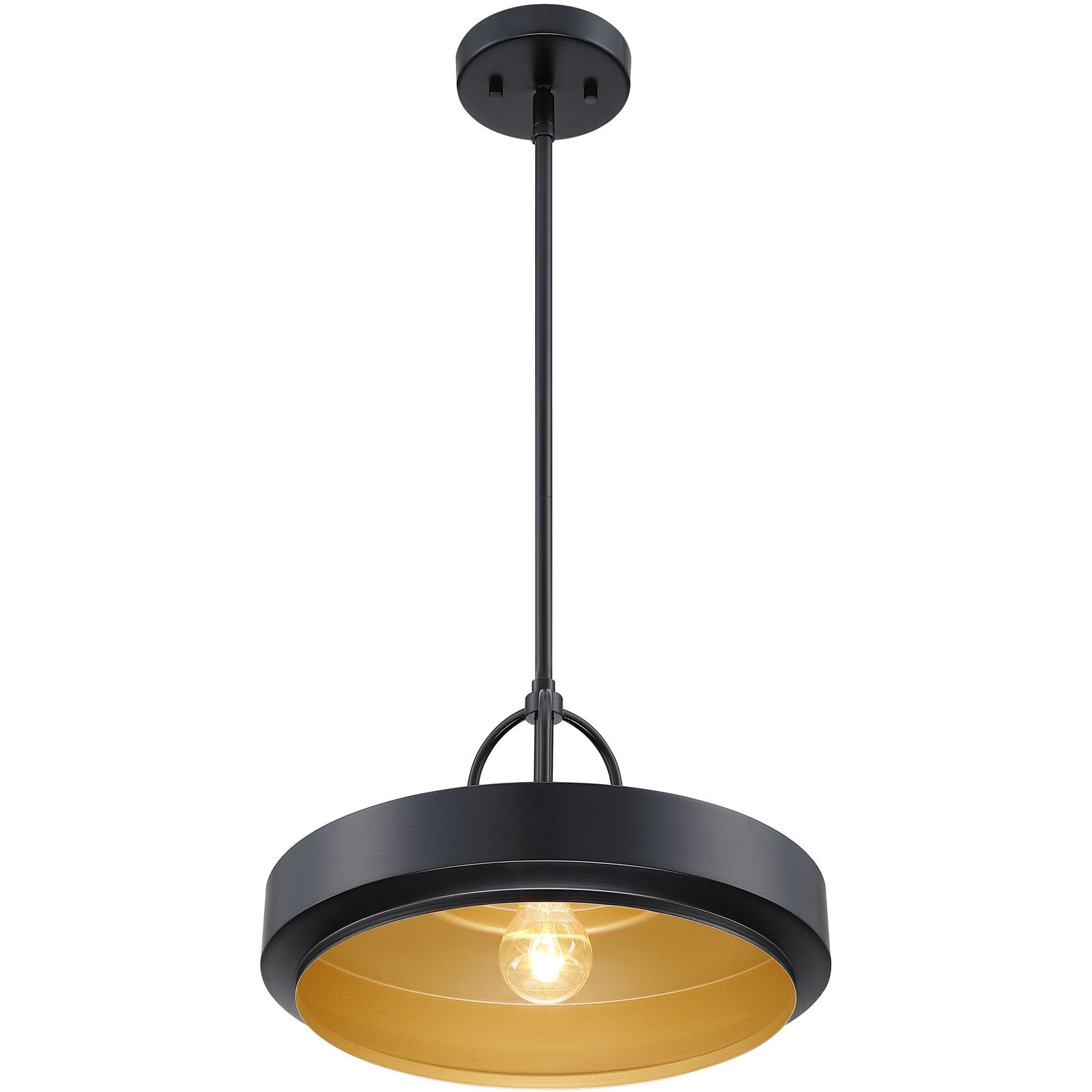 Odea 1 Light 14 inch Matte Black Pendant Ceiling Light