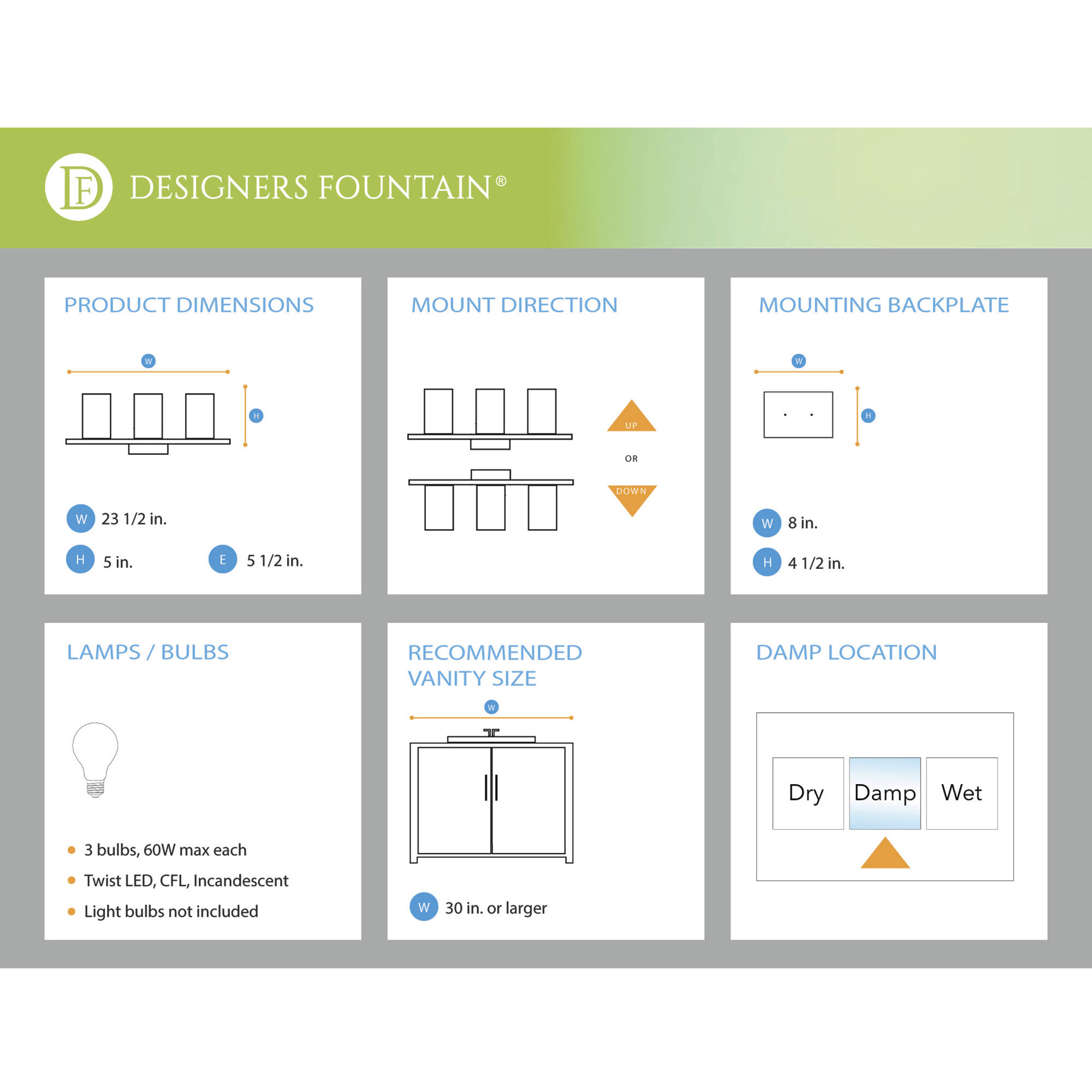Ravella 3 Light 24 inch Polished Nickel Bath Bar Wall Light