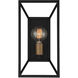 Within 1 Light 8 inch Matte Black Wall Sconce Wall Light