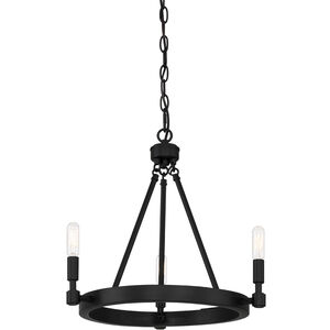 Fiora 3 Light 17 inch Black Chandelier Ceiling Light