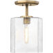Haven 1 Light 10.00 inch Semi-Flush Mount