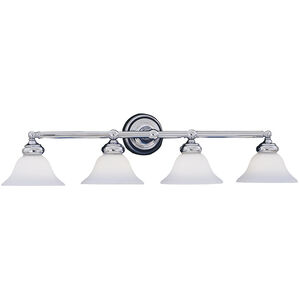 Opal Essence 4 Light 35.75 inch Chrome Bath Bar Wall Light