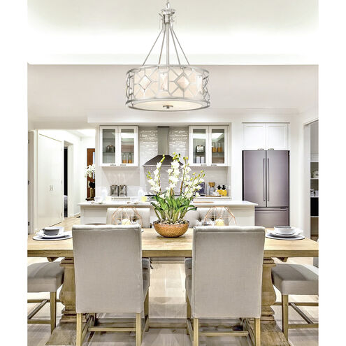 Brentwood 3 Light 19.88 inch Satin Platinum Pendant Ceiling Light