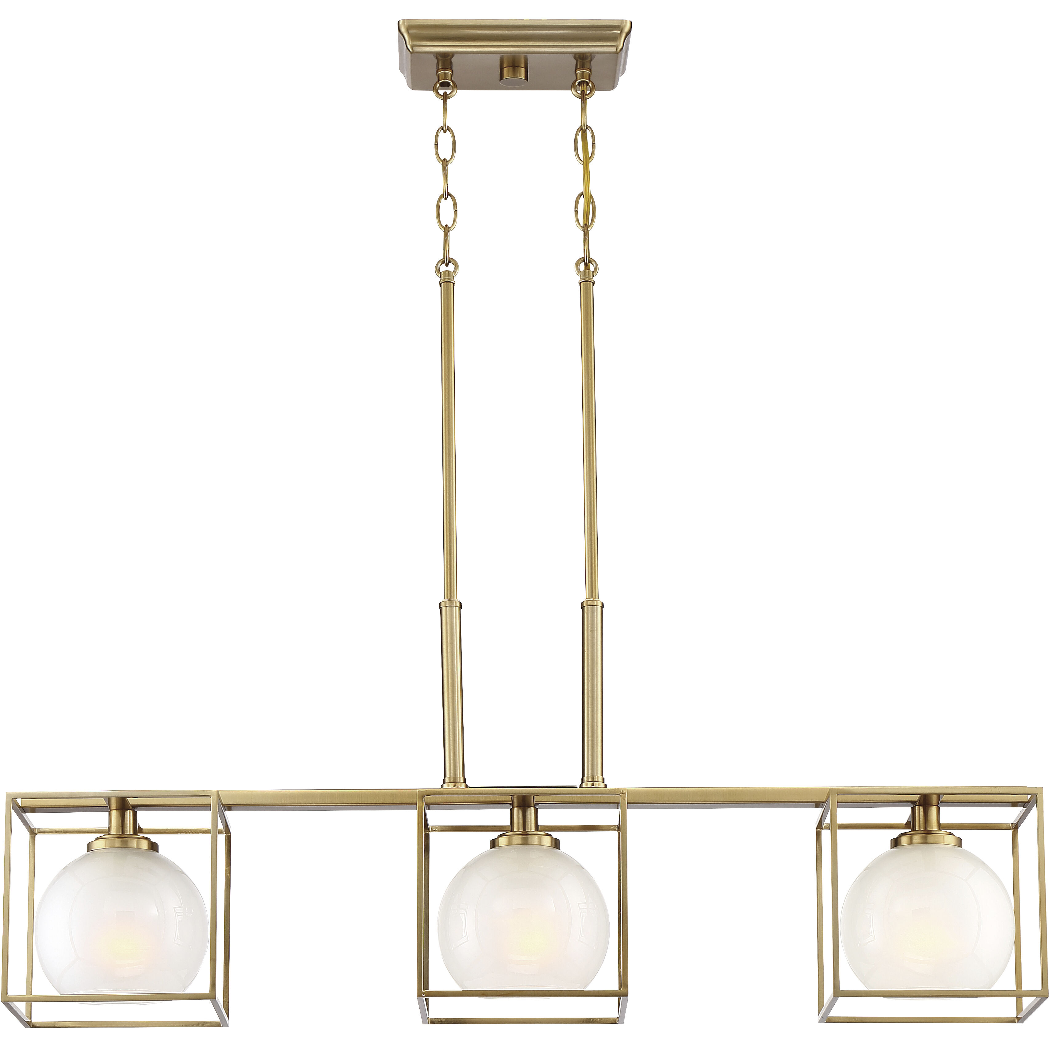 Cowen 3 Light 34 inch Brushed Gold Chandelier Ceiling Light