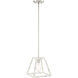 Rhode 1 Light 9.25 inch Coastal Weathered White Mini Pendant Ceiling Light