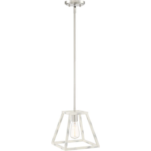 Rhode 1 Light 9.25 inch Coastal Weathered White Mini Pendant Ceiling Light