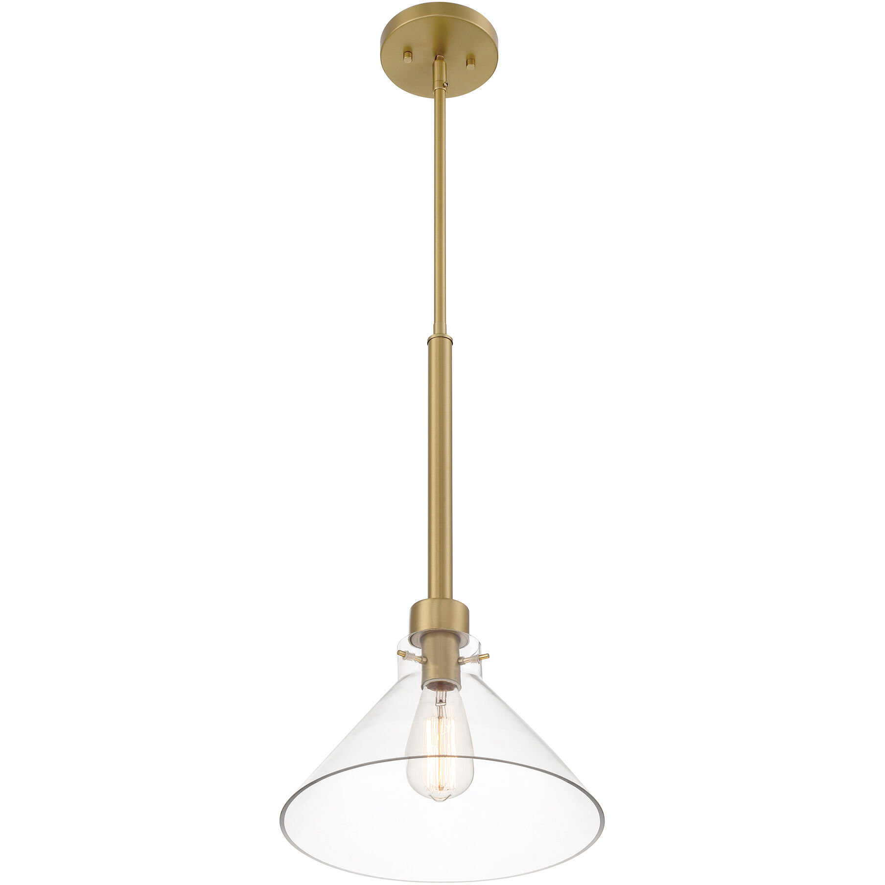 Brushed gold pendant light on sale