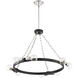 Huxton 8 Light 29.75 inch Black Chandelier Ceiling Light