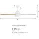 Astrea 52 inch Matte White with Matte White/Blonde Maple Reversible Blades Ceiling Fan