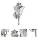Beveled Glass 1 Light 15.5 inch Pewter Outdoor Wall Lantern