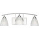 Tackwood 3 Light 24 inch Satin Platinum Bath Bar Wall Light