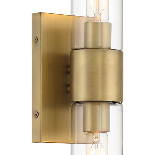 Anton 2 Light 4.5 inch Old Satin Brass Wall Sconce Wall Light