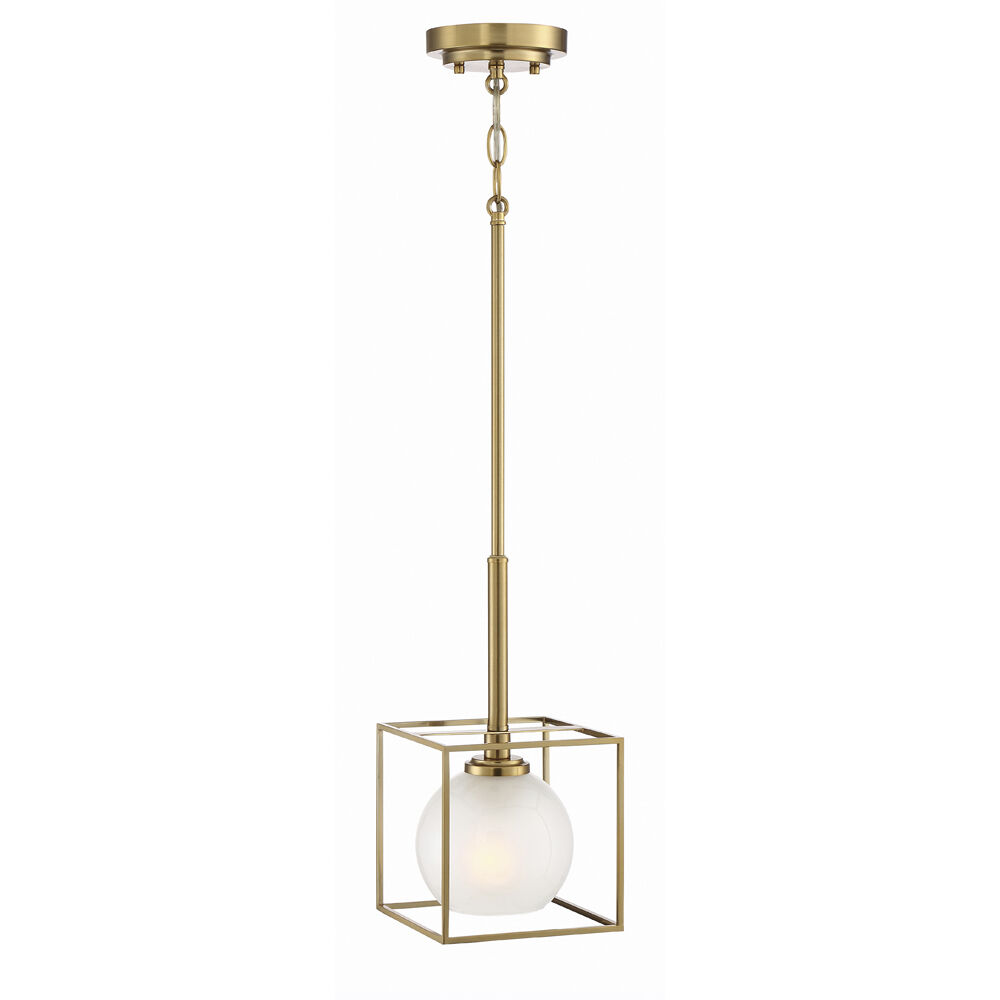 Cowen 1 Light 7 inch Brushed Gold Mini Pendant Ceiling Light