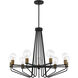 Ravella 9 Light 30 inch Black Chandelier Ceiling Light