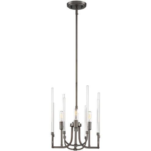 Laretto 4 Light 12 inch Satin Copper Bronze Chandelier Ceiling Light