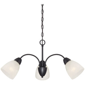 Torino 3 Light 29 inch Oil Rubbed Bronze Chandelier Ceiling Light