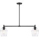 Summer Jazz 2 Light 36 inch Matte Black Island Pendant Ceiling Light