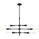 Louise 6 Light 29 inch Matte Black Island Light Ceiling Light