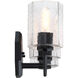 Haven 3 Light 24 inch Matte Black Vanity Light Wall Light