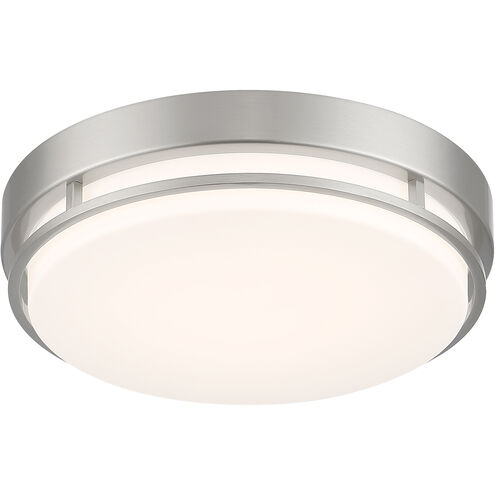 EnviroLite LED 10 inch Brushed Nickel Flush Mount Ceiling Light