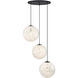 Circo LED 30 inch Matte Black Chandelier Ceiling Light